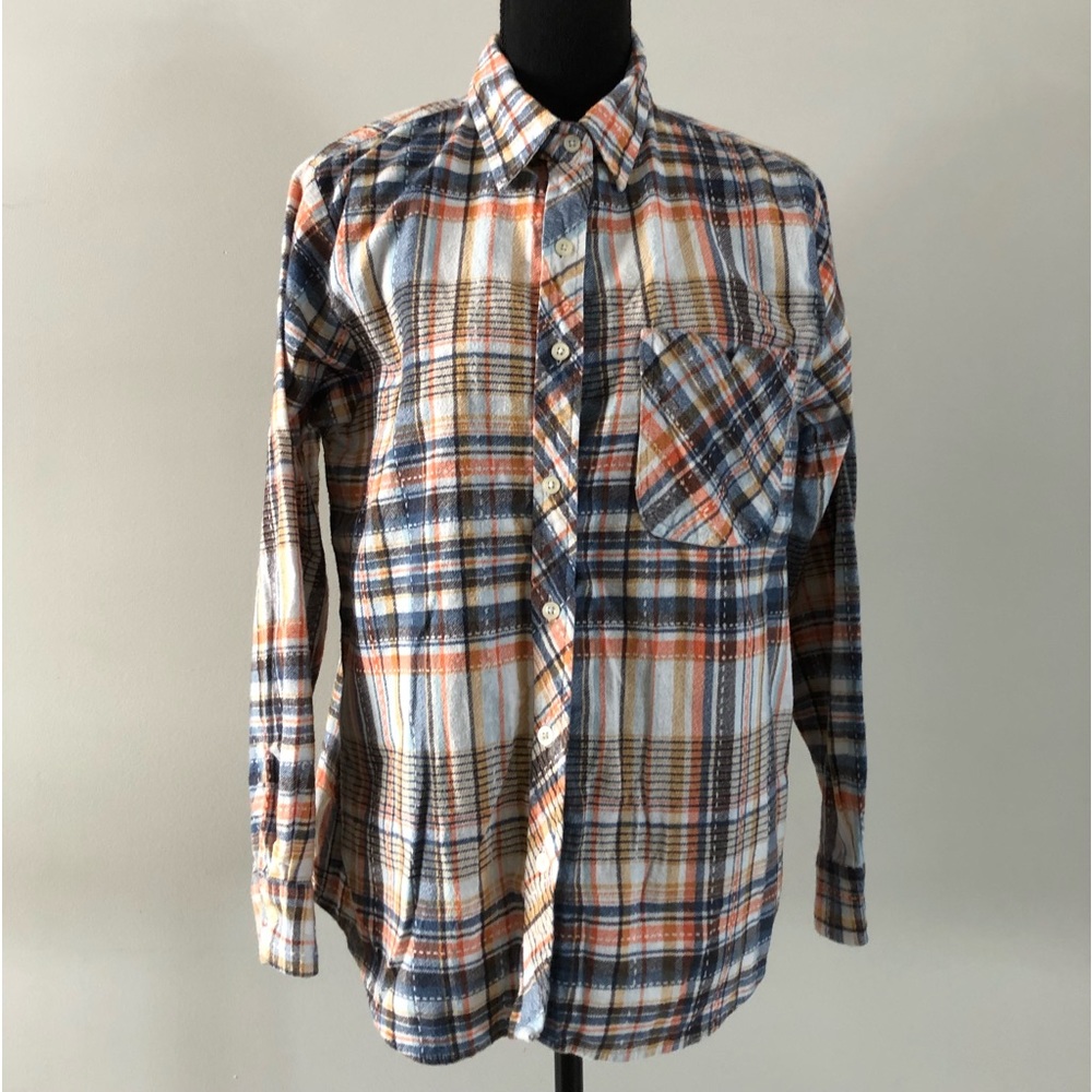 Women’s Vintage American Sweetheart Plaid Button up flannel shirt size L